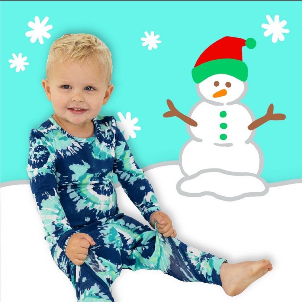 Lovey and Grink tie dye pjs